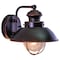 Vaxcel Harwich 1 Light Bronze Coastal Barn Dome Outdoor Wall Lantern Clear Glass OW21581BBZ - alternate 1